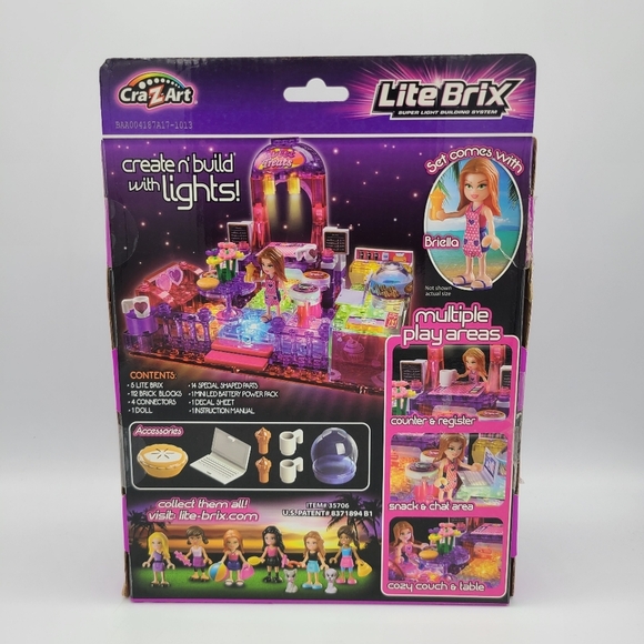 Lite Brix Super Light Building System Sweet Treats Play Set Cra-Z-Art New - Picture 5 of 9